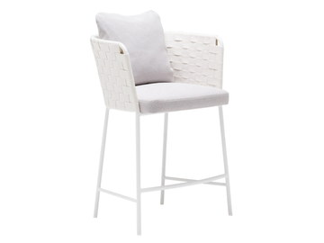 MARINA BQ0290 - High aluminium stool with footrest by Andreu World - view 2
